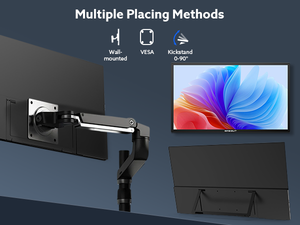 จอภาพพกพา 4K 23.8 นิ้ว |   <span class=keywords><strong>400</strong></span> นิต 3840 * 2160 UHD 100% DCI-P3 |   1MS ฟรีซิงค์ |   USB-C และ HDMI |   VESA และขาตั้ง - Product Image 6