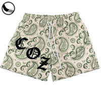 Vente en gros de shorts de sport avec logo personnalisé, impression par sublimation, style tendance, polyester, basket-ball, gym élastique décontracté, course à pied, hommes