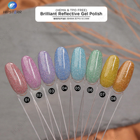 Marque privée Gel de vernis réfléchissant brillant à haute teneur en pigments Flash paillettes ongles Gel de vernis longue durée UV vernis à ongles Gel marque