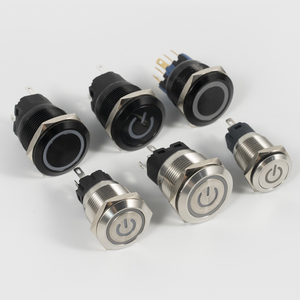 Botón pulsador metálico impermeable IP65 de 12mm, 16mm, 19mm, 22mm, 25mm para unidad de control de máquina perforadora - Product Image 6