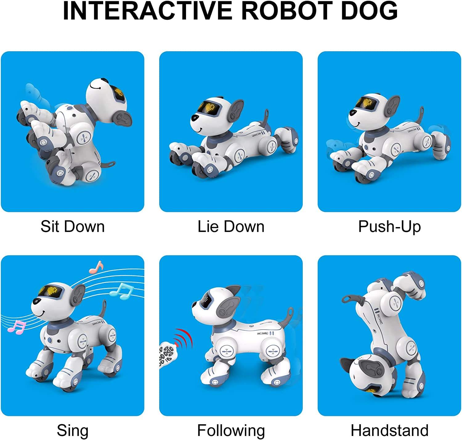 Dreamhouse BG1533/BG1536 Remote Control Intelligent Voice Dialogue Smart Robot Dog - Wholesale Infor