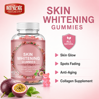 Gummies éclaircissantes pour la peau au glutathion, collagène et biotine, véganes, sans sucre, OEM, marque privée, vente en gros