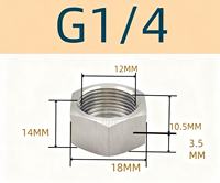 NES-1830 Penutup Pipa Heksagonal Eksternal Baja Tahan Karat Tekanan Tinggi Langsung dari Pabrik, 4mm, 5mm, Kepala Tahan Air dengan Ulir Internal
