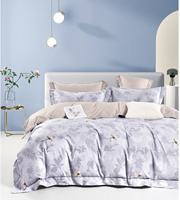 Parures de lit imprimées en coton, tailles personnalisées (simple, double, queen, king), draps-housses imprimés en coton