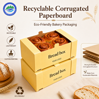 Cajas Corrugadas Biodegradables y Ecológicas Personalizadas con Forro de Esponja para Pasteles, Galletas, Donuts y Pan - Empaque al por Mayor con Logotipo Personalizado