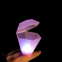 Cincin LED Ring Shot Glass Lampu Berlian Menyala Perhiasan Cincin Gelas Minuman untuk Pesta Bar Ulang Tahun Hadiah Pernikahan