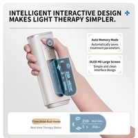 Appareil de soin de la peau à lumière excimère 308 nm, écran OLED, instrument UV portable rechargeable pour la thérapie du vitiligo et du psoriasis