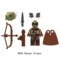 Figuras de Acción de Soldados de Castillo Medieval, Bloques de Construcción, Dragón, Caballero de Anime, Accesorio, Caballo de Guerra, Milicia, Casco, Escudo, Juguete, Regalo A29