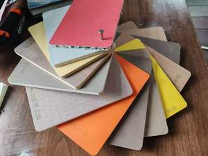 ألواح جدارية حديثة مقاومة للحريق من الفحم النباتي، ألواح مضلعة عالية الجودة مقاومة للماء، ديكور ملون مجوف للفنادق/المدارس - Product Image 3