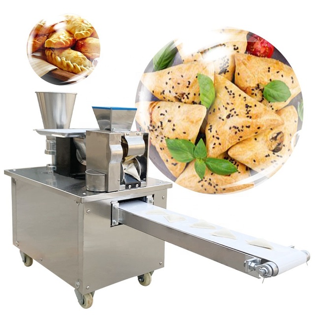 Commercially-Sized Fully Automatic Samosa Empanada Ravioli Maker Machine for Small Businesses and Pelmeni Industries
