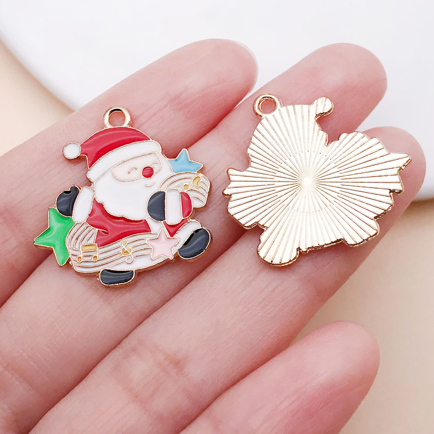 19580-1 24x 24mm-1.8g white zinc alloy dripping oi