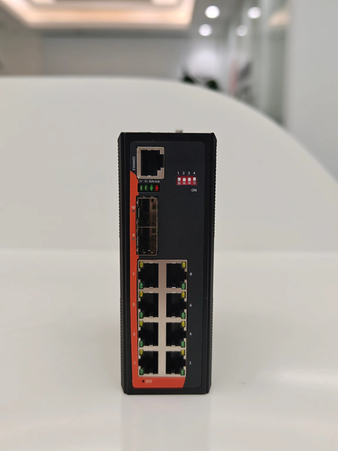 Industrial Switch Supports 2 Gigabit Optical Ports + 8 10/100/1000M Adaptive Electrical Ports Layer 2 Ethernet BZJH-753208L