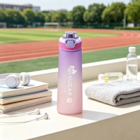 Bouteille d'eau Tritan anti-fuite et anti-poussière à boire directement, avec couvercle à ouverture rapide, isolation thermique, compatible lave-vaisselle, idéale pour la randonnée