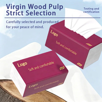 Mouchoirs en papier doux écologiques en pâte de bois vierge chinoise, papier toilette pour hôtels et entreprises, en stock, vente en gros