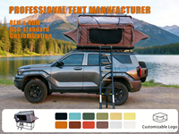 Tente de toit rigide pliable 4 saisons de haute qualité 2026 pour camping en voiture, 2-3 personnes, vente en gros