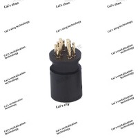 Conector de Alimentación Impermeable Negro Macho y Hembra Serie M7M9 de la Marca ZX (Material PBT y Cobre) para Uso Doméstico