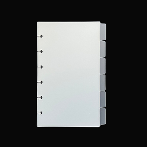 <span class=keywords><strong>Séparateur</strong></span> d'index <span class=keywords><strong>de</strong></span> liant <span class=keywords><strong>transparent</strong></span> en plastique givré A4, utilisé pour les diviseurs <span class=keywords><strong>de</strong></span> pages d'index à feuilles mobiles <span class=keywords><strong>de</strong></span> <span class=keywords><strong>bureau</strong></span> quotidien - Product Image 3