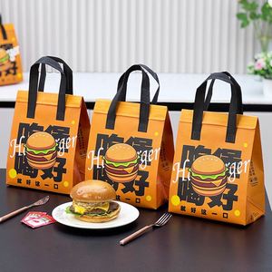 Sac isotherme en aluminium écologique personnalisé pour hamburger de poulet frit, non tissé, pour la livraison de restauration rapide à emporter - Product Image 6