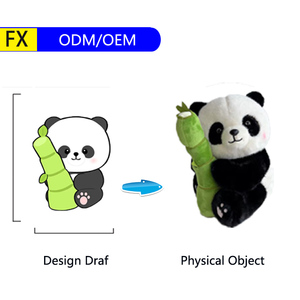 Peluche de <span class=keywords><strong>Panda</strong></span> Kung <span class=keywords><strong>Fu</strong></span>, Diseño de Logotipo Personalizable, Felpa Suave, Relleno de Algodón PP, para Niños Pequeños, Alivio del Estrés, Directo de Fábrica - Product Image 2