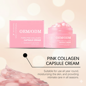 Pembe Kolajen Somon PDRN Hyaluronik Asit Kremi Kapsüllü Formül Yaşlanma Karşıtı Cilt Onarıcı Yüz Nemlendiricisi Özel Etiket - Product Image 5