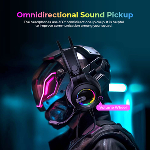 Havit H2040D RGB Chiếu Sáng Over-Ear Chơi Game Tai Nghe Với 3.5Mm Surround Âm Thanh Có Thể Tháo Rời <span class=keywords><strong>Microphone</strong></span> Có Dây Thông tin Liên Lạc - Product Image 4