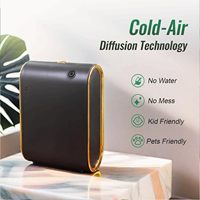 Nouveau Diffuseur d'Huiles Essentielles Électrique Portable Sans Eau, Technologie d'Air Froid Intelligente, Grande Capacité pour la Maison, Coffret Cadeau