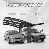 Abris de parking extérieur pour voiture avec toit en aluminium, tente à baldaquin, garage, abri de voiture pour vélos à moteur