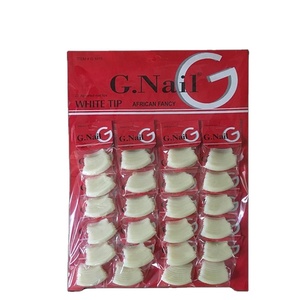 Gnail Africa Fancy Nails 24 sachets de faux ongles longs, carrés et courbes avec nuancier suspendu - Product Image 1