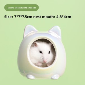 Maison de refroidissement en céramique pour <span class=keywords><strong>hamster</strong></span>, nid de protection contre la <span class=keywords><strong>chaleur</strong></span> estivale pour le sommeil et le retrait des petits animaux - Product Image 6