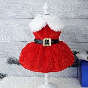 Pet Christmas <b>Dress</b> up <b>Dog</b> <b>Dresses</b> Puppy Clothes Cat Skirt Pet Clothes for <b>Dogs</b> Warm Pets <b>Dog</b> Sweater Christmas Clothing Skirts - Product Image 4