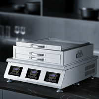 Équipement de cuisine électrique commercial 8000W 50*40cm en acier inoxydable, cuiseur vapeur haute efficacité pour la production quotidienne de rouleaux de riz