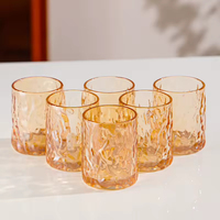 Ensemble de pichets à bière en verre borosilicate de haute qualité, couleur ambre, avec logo personnalisé, design moderne, passe au lave-vaisselle, grande capacité