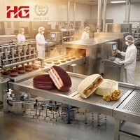 Machine à chocolat de qualité professionnelle |   Ligne de production entièrement automatique de gâteaux et de sandwichs à haut rendement en acier inoxydable 304