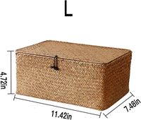 Rangement en osier de haute qualité pour panier cadeau panier de rangement avec couvercle