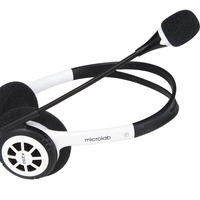 Microlab Headset nirkabel K250, kualitas terbaik dan pertunjukan akustik dengan mikrofon
