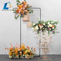 Vase à fleurs en fer moderne de bonne qualité toile de fond de mariage décoration de fête support à fleurs