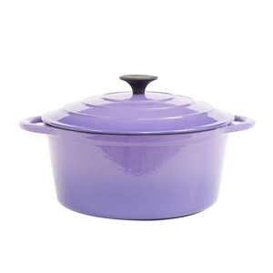 Pentola Olandese in Ghisa Smaltata Ecologica con Fondo Piatto, Compatibile con Fornelli a Gas/Induzione, per Zuppe e Brodi - Product Image 1