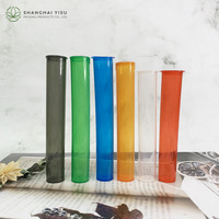 Tubo de plástico pequeño personalizado resistente a los niños Pop Top contenedor negro abrebotellas Sprinter embalaje de flores