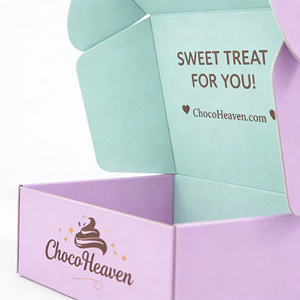 Empaque Personalizado de Chocolate para Marcas en Línea, Caja de Cartón Corrugado Tipo B/E, Fabricante de Cajas de Envío con Cierre Superior Troquelado - Product Image 5