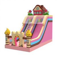 Utilisation familiale petit videur gonflable enfants sautant csatle avec toboggan chine trampoline gonflable à vendre