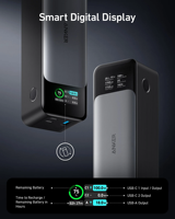 Batterie externe Anker 737 PowerCore A1289 24000mAh portable 140W PD 3.1 à charge rapide USB C avec écran numérique pour ordinateur portable