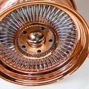 Jiangzao 2024 nuevo 13x7 13 14 22 24 26 pulgadas 5x5x120 112 5x114,3 5x110 acero rosa oro cromo alambre radios ruedas llantas 4x4 - Product Image 4