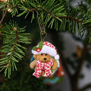 Adornos Navideños de Dibujos Animados, Adornos de Papá Noel y Renos, Adornos Colgantes para Árbol de Navidad, Adornos de Campanas - Product Image 6