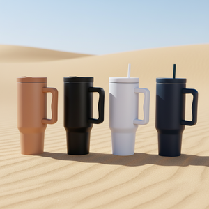 Taza de Viaje para Exteriores, Precio de Fábrica, 40 oz, Acero Inoxidable, Termo para Auto con Asa - Product Image 4