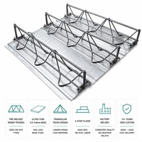 Lourd  Coffrage métallique galvanisé robuste pour la construction de bâtiments de bureaux de grande hauteur et la construction de ponts de plancher en treillis d'acier pour entrepôts industriels