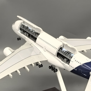โมเดลเครื่องบิน <span class=keywords><strong>A380</strong></span>ดั้งเดิม<span class=keywords><strong>ขนาด</strong></span>ใหญ่45ซม. โมเดลห้องโดยสารแบบโต้ตอบพร้อมเกียร์ลงจอดแบบถอดได้ - Product Image 2