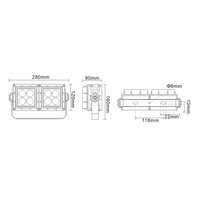 Projecteur LED d'extérieur haute intensité pour éclairage de stades sportifs, de parcs industriels et de zones de stationnement