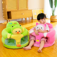 Fauteuil Poupée Pliable en Peluche Souris Animal pour Bébé Apprentissage à S’asseoir