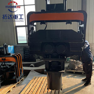 미니 굴삭기 파일 드라이버 정원 울타리 기둥 설치기 경량 유압 부착 장비 가정 정원용 - Product Image 5