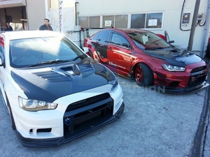 Capó de Fibra de Carbono Estilo VRS V2 con Ventilación para Mitsubishi Lancer Evolution X EVO10 CZ4A 2008-2016 - Product Image 5